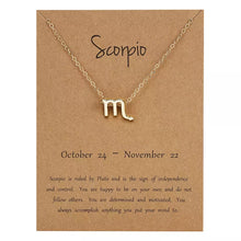 Load image into Gallery viewer, Zodiac Sign Necklace (Gold)