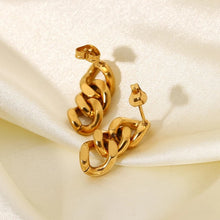 Load image into Gallery viewer, Drop Chain Earrings (Gold)