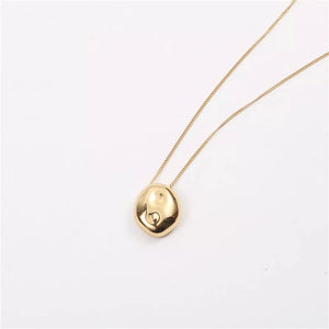 Retro Bean Necklace (Gold)