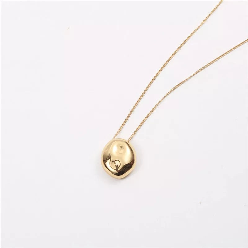 Retro Bean Necklace (Gold)